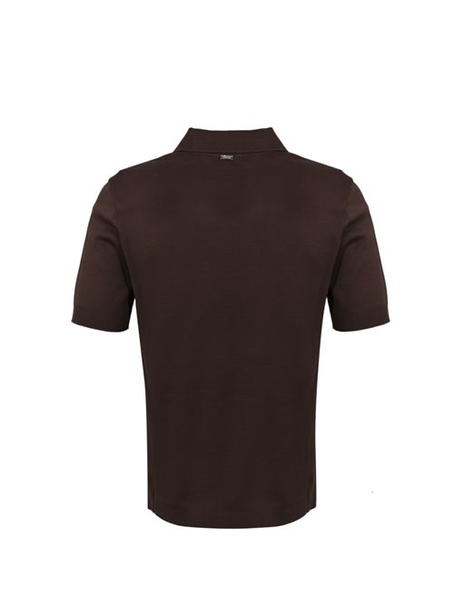 Polo in maglia di cotone Marrone Herno | JV000004U 520598800